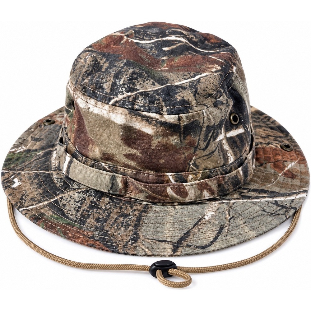 Paramount Outdoors Camo Boonie Bucket Hat Size L Hunting Fishing Safari Cotton
